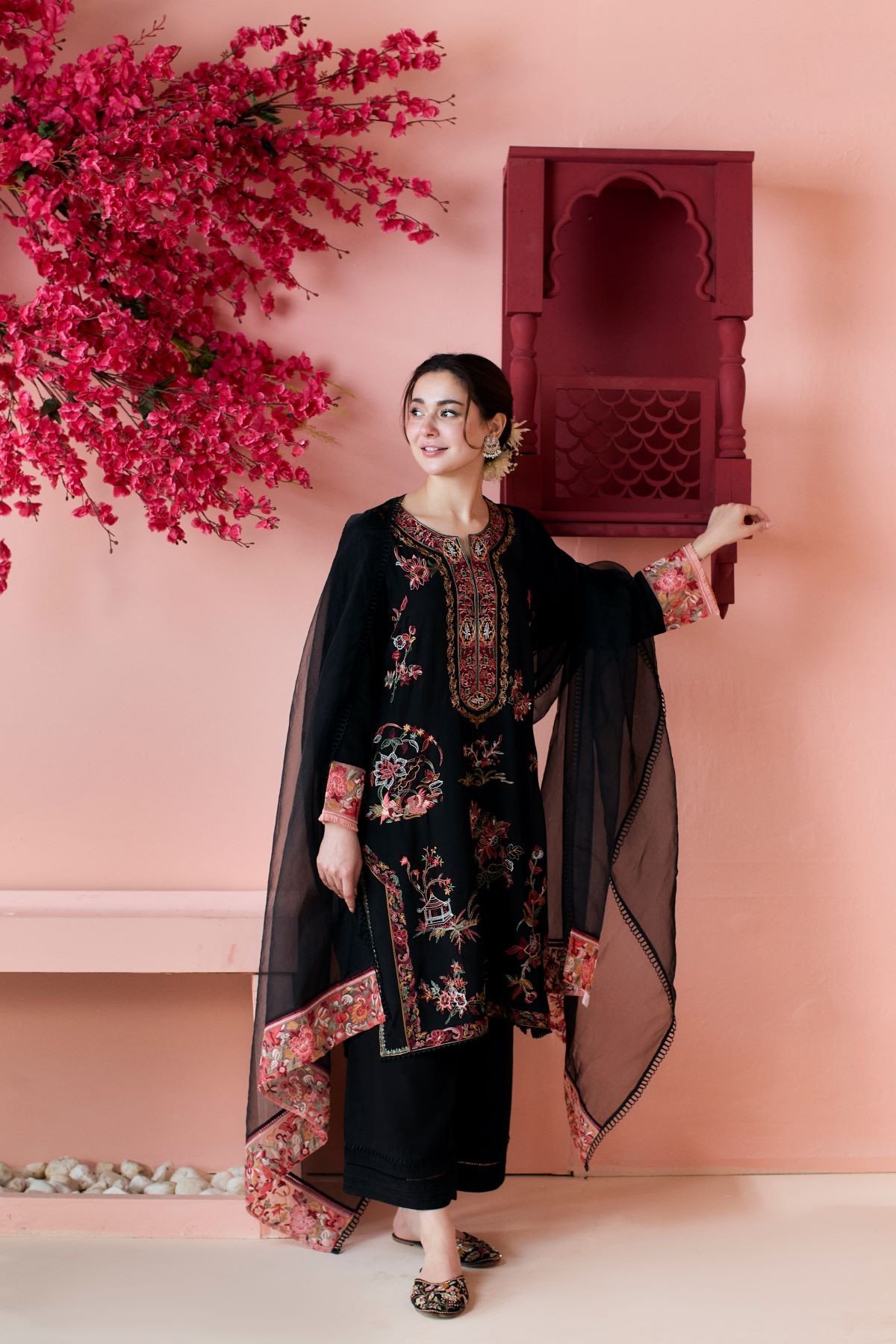 1740175061 558 Mishkaas elegant Eid collection features Hania Aamir in timelessly stylish