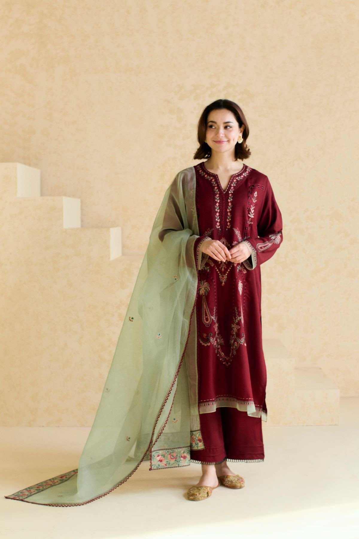 1740175061 918 Mishkaas elegant Eid collection features Hania Aamir in timelessly stylish