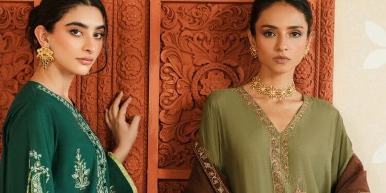 Mishkaa's latest Eid collection features flattering silhouettes, luxurious fabrics