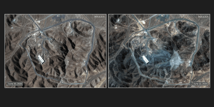 Satellite images show damage from US strikes on Iran’s Fordow nuclear site