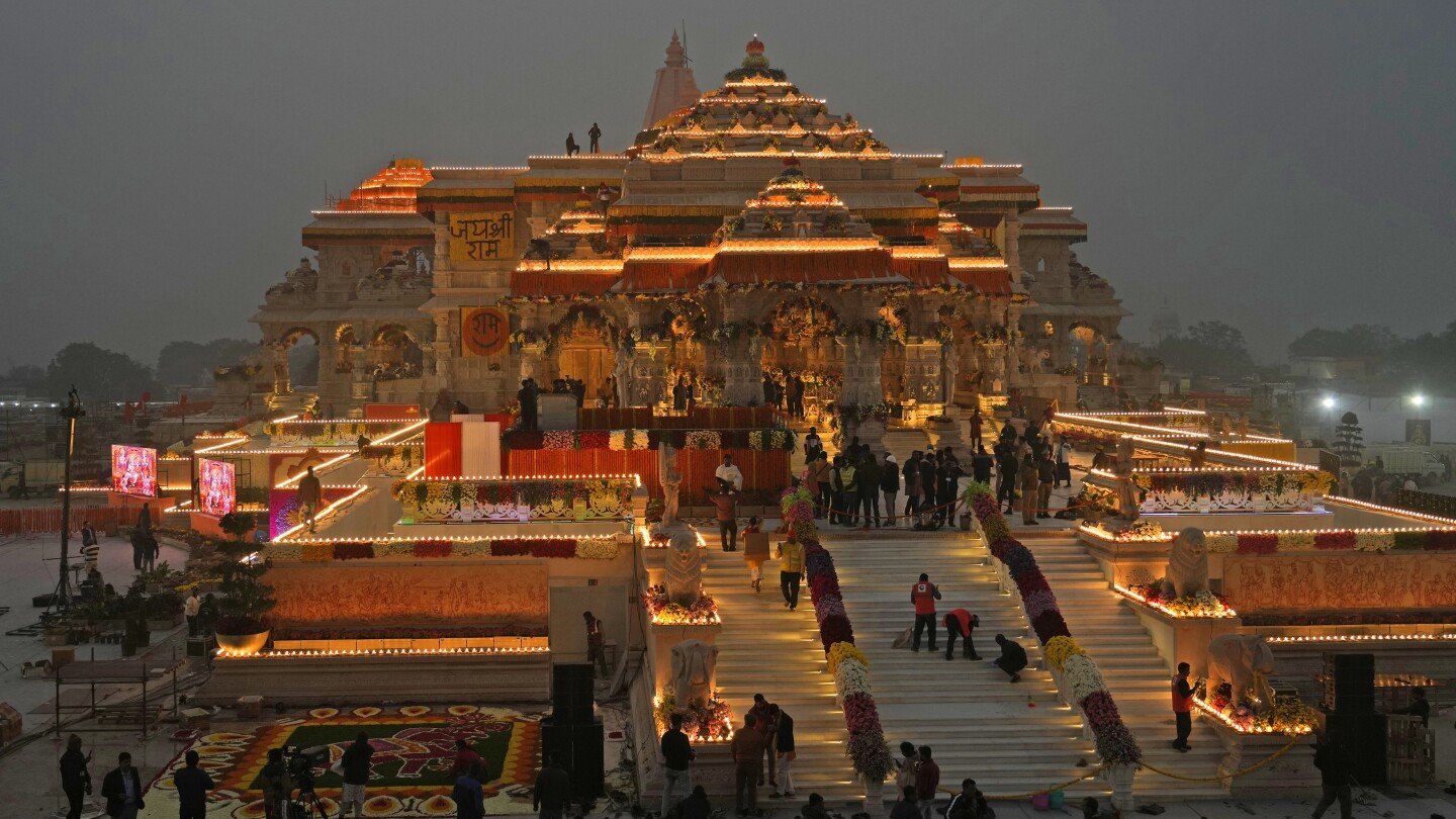 A temple to one of Hinduism’s holiest deities is opening in Ayodhya, India. Here’s what it means