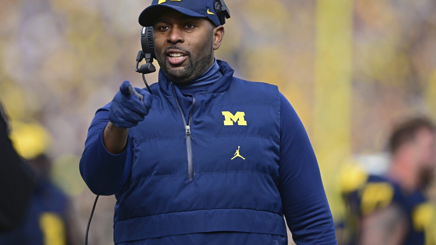 Michigan promotes offensive coordinator Sherrone Moore to replace Jim Harbaugh as head coach
