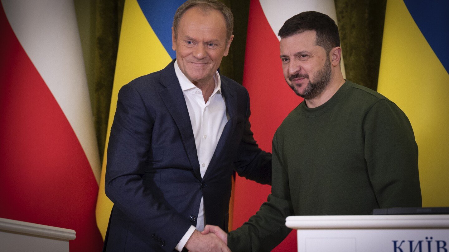 Poland’s prime minister visits Ukraine in the latest show of support for Kyiv against Russia