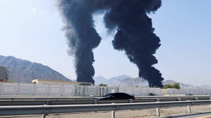 Drone Attack Triggers Fire at Fujairah Oil Facility, UAE Authorities Confirm