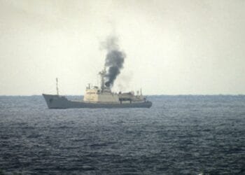 A Russian spy ship caught fire off Syria’s coast, officials say. Here’s audio of its broadcasts