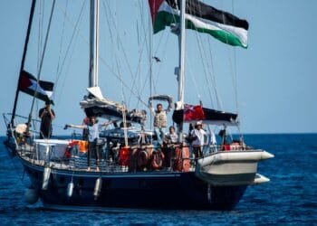 Aid ship aiming to break Israel’s siege of Gaza sets sail from Italy