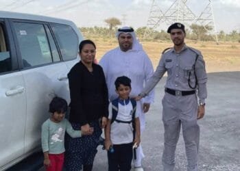 Ajman Police return missing child to his parents in Al Manama