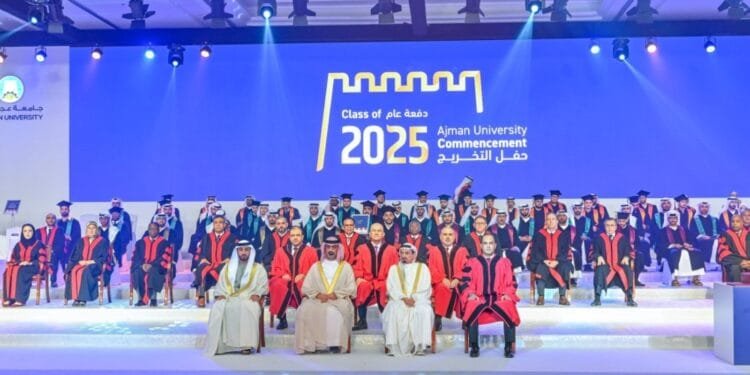 Al Nuaimi attends graduation of Ajman University students
