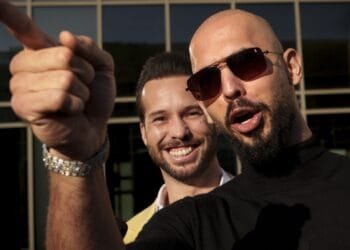 Andrew Tate, who faces rape and trafficking charges in Romania, has left for the US