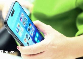 Apple iPhone 16 is seen in the store in Krakow, Poland on September 26, 2024