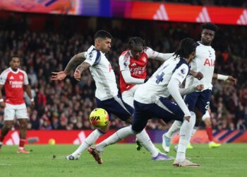 Arsenal thrash Tottenham to go six points clear as Eze grabs hat-trick