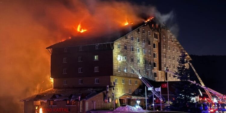 At least 76 people killed in a hotel fire at a ski resort in Turkey