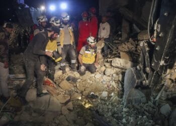 Blast from suspected old bomb in Syria kills 16