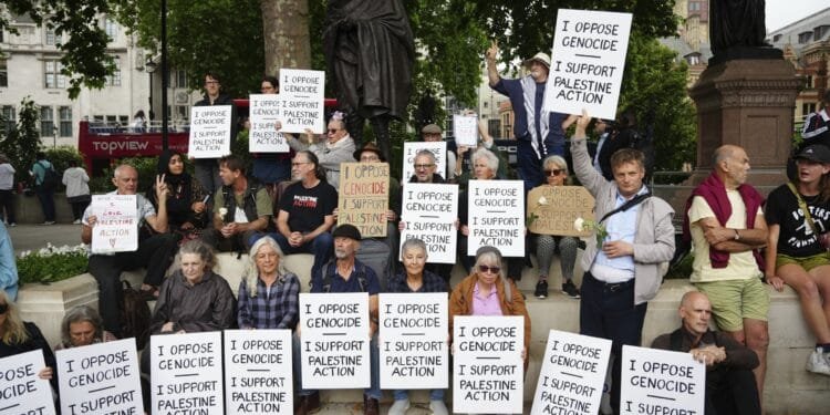 British police arrest over 20 for backing Palestine Action