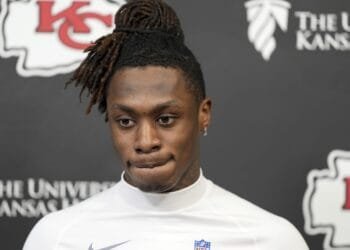 Chiefs receiver Xavier Worthy is arrested in Texas on a family violence assault charge