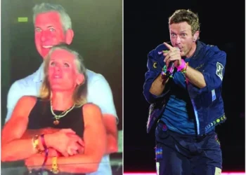 coldplay s chris martin joked on stage that the couple were shy photo file