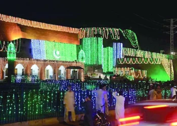 cities across the country are adorned in festive and colourful lights as independence day approaches photo express