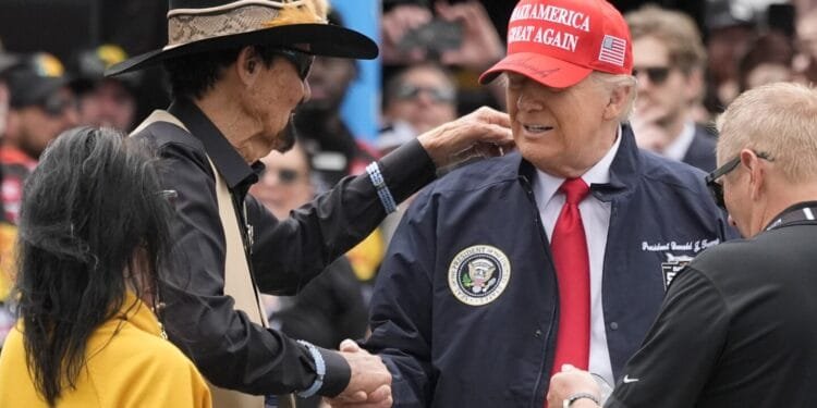 Daytona 500 stopped by rain after 11 laps with Trump on hand for NASCAR’s biggest race