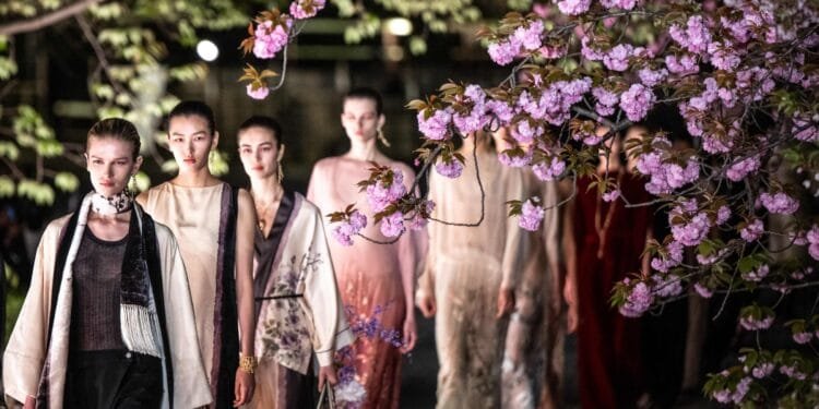 Dior shows fall fashion collection in gardens of ancient Kyoto temple