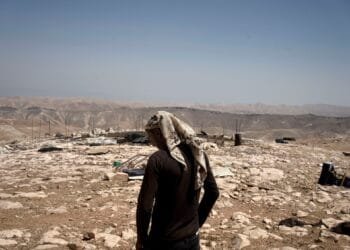 Dozens of Palestinian Bedouin families flee Israeli violence in West Bank