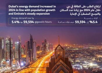 Dubai’s energy demand rises 5.4% in 2024