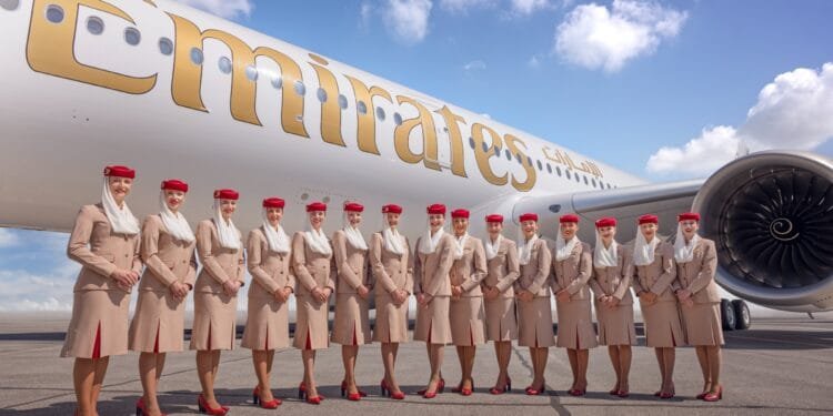 Emirates A350 makes its debut at the 2025 Paris Airshow