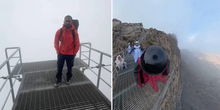 Emirati wingsuit flyer jumps from top of Jebel Jais with international adventurers 1 Emirati wingsuit flyer jumps from top of Jebel Jais with international adventurers