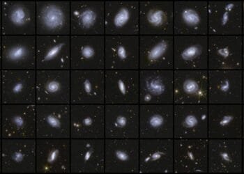 European telescope studying the dark universe unveils new images of distant galaxies