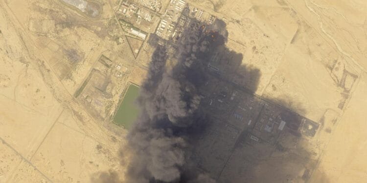 Fighting in Sudan’s civil war sets ablaze the country’s largest oil refinery, satellite photos show