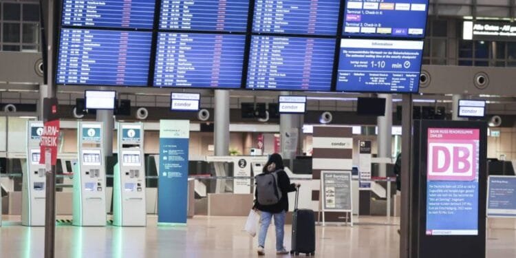 Flight cancellations at Germany's Hamburg Airport affect more than 40,000 passengers after strike