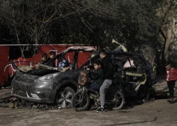Four Palestinians wounded in Israeli strike on a car in Gaza