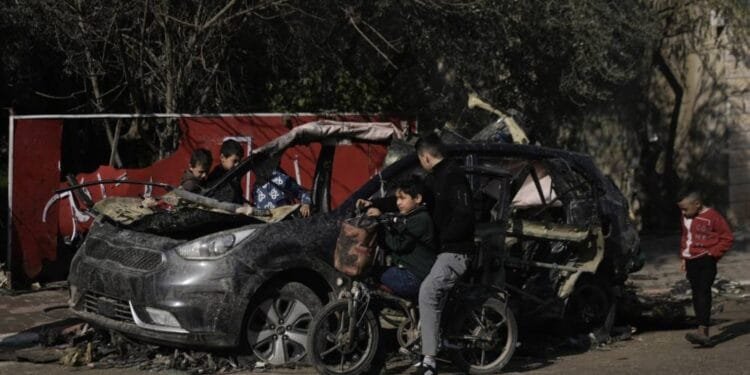 Four Palestinians wounded in Israeli strike on a car in Gaza