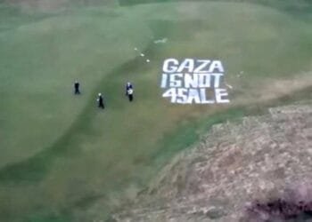 Gaza protesters vandalise Trump’s golf resort