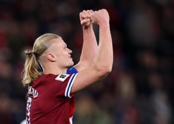 Haaland scores three as Norway crush Israel amid pro-Palestinian protest