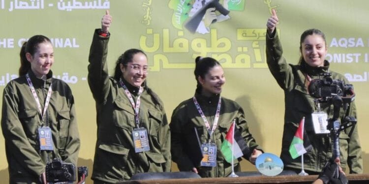 Hamas frees 4 female Israeli hostages as part of Gaza truce deal