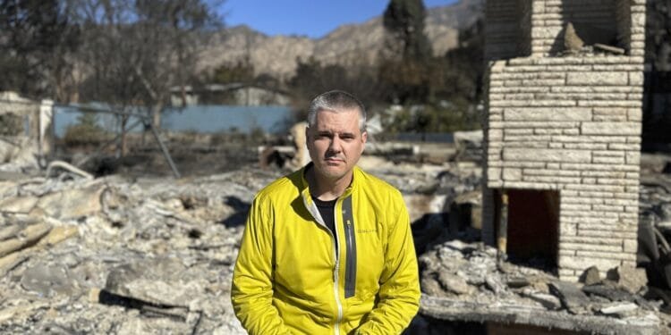 He left his LA-area home to cover the wildfires. But the flames were barreling toward his front door