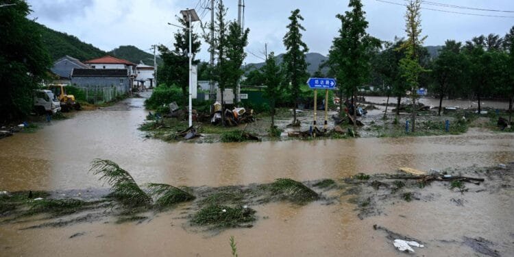 Heavy rains in northern China kill 4 1 Heavy rains in northern China kill 4