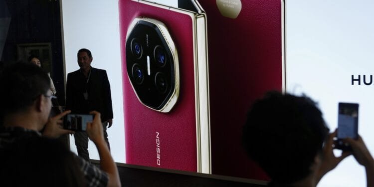 Huawei’s tri-foldable phone hits global markets in a show of defiance amid US curbs
