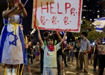 Israeli protesters in Tel Aviv demand an end to war on Gaza