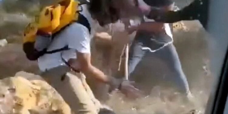 Israeli settlers beat Palestinian farmers on video as attacks mount during West Bank olive harvest 1 Israeli settlers beat Palestinian farmers on video as attacks mount during West Bank olive harvest