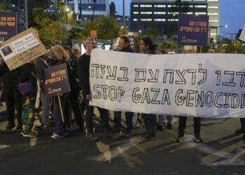 Israeli troops deploy to a new security corridor across southern Gaza