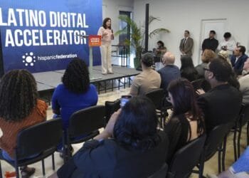 Latino workers working to overcome a technological divide brought on by automation, AI