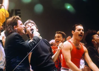 freddie mercury paul mccartney among iconic lineup photo file
