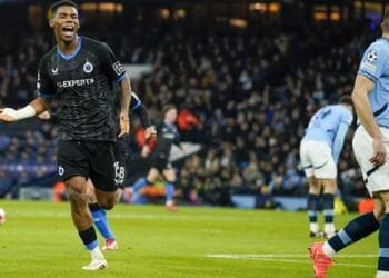 Man City risks Champions League exit, down 1-0 at halftime in must-win game vs Brugge