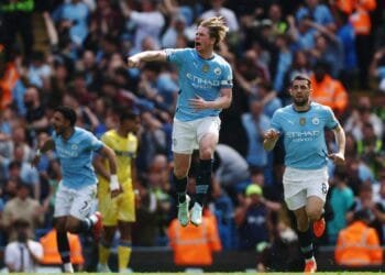 Man City survive Crystal Palace scare to climb into Premier League top four