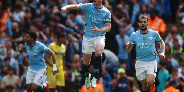 Man City survive Crystal Palace scare to climb into Premier League top four