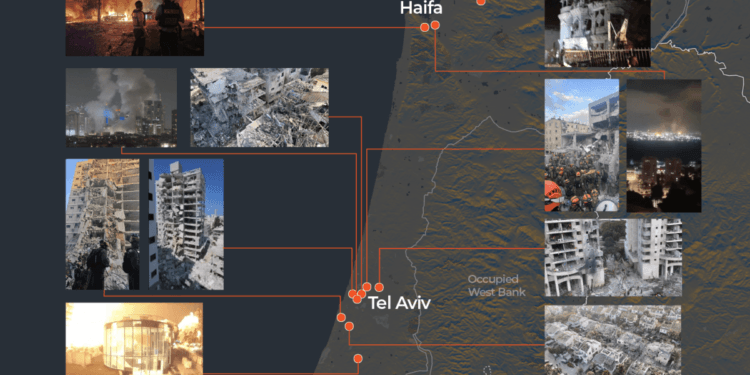 Mapping Iran’s most significant strikes on Israel