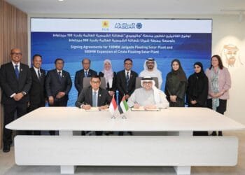 Masdar teams up with Indonesian firm to build a floating solar plant