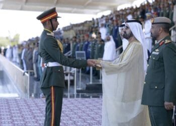 Mohammed attends graduation ceremony at the Zayed II Military College