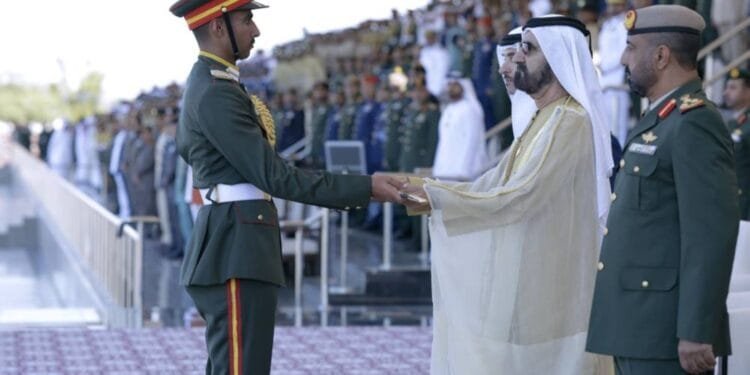 Mohammed attends graduation ceremony at the Zayed II Military College